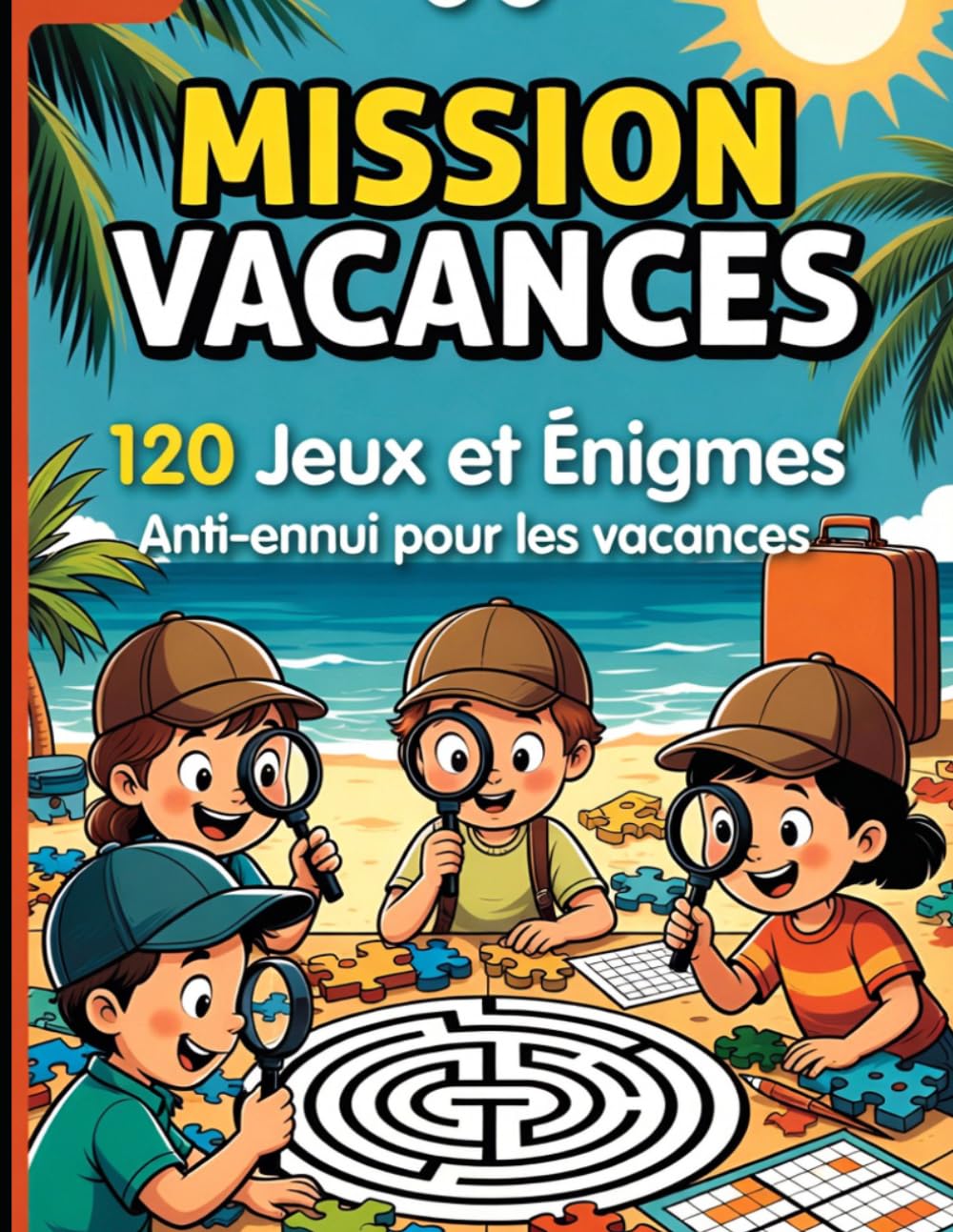 Mission Vacances 120 Jeux et Énigmes pour Enfants: Mission Vacances 120 Jeux et Énigmes pour Enfants de 7 à 10 Ans