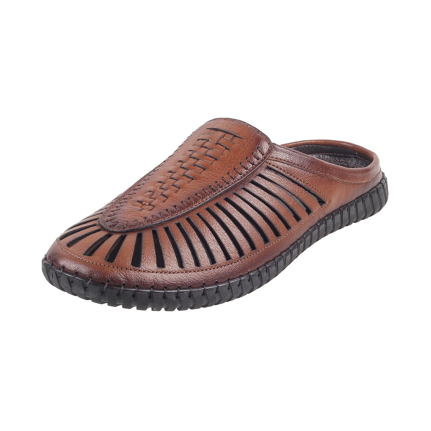 Men Ethnicwear Leather Slip-on