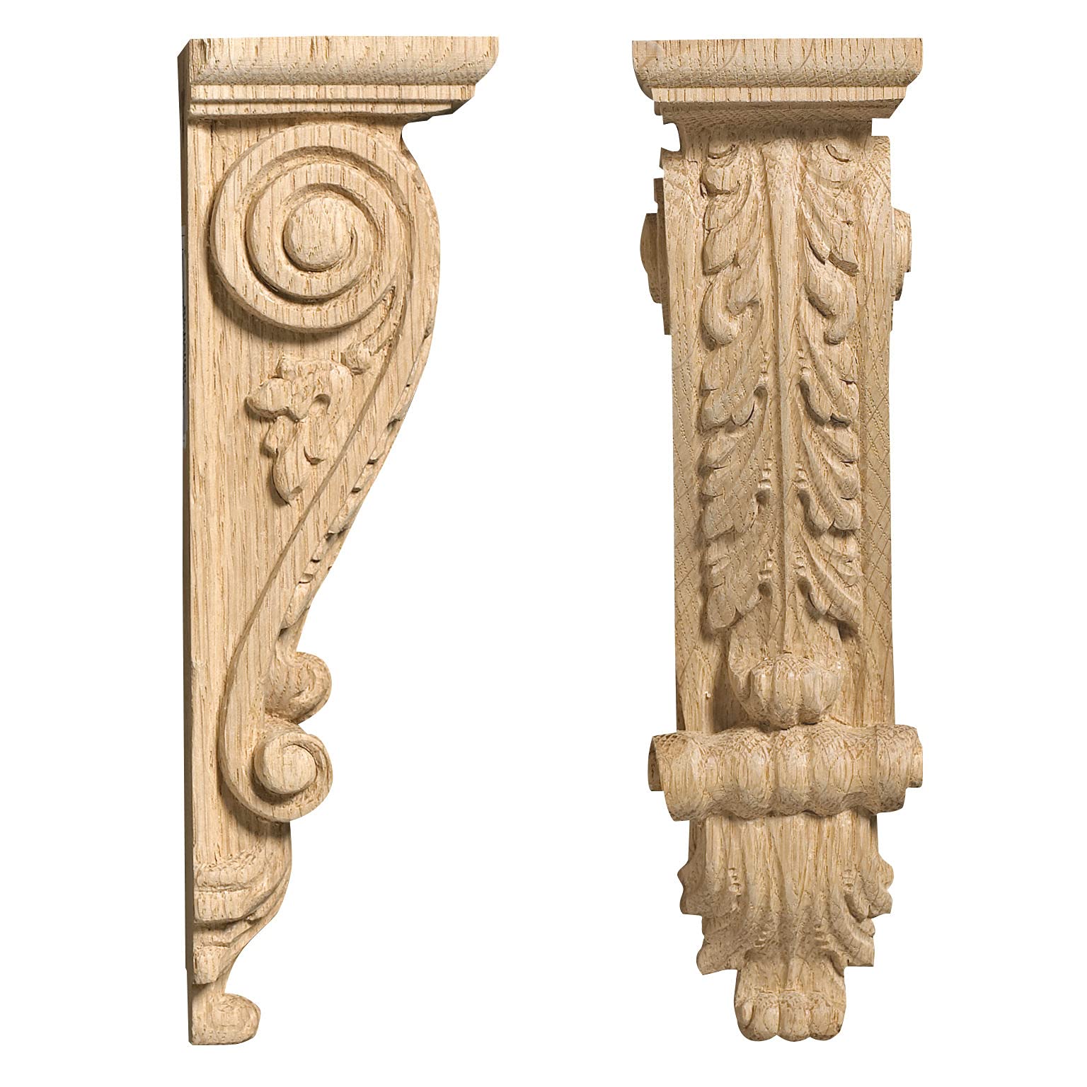 Richelieu 053615T Acanthus Corbel-A4, 8 5/16 in, Maple