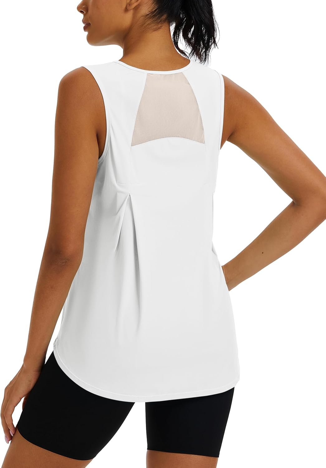 TACVASEN Women's Workout Tops Lightweight Racerback Sleeveless Breathable Shirts Athletic Running Yoga Gym Tanks for Women - Image 3