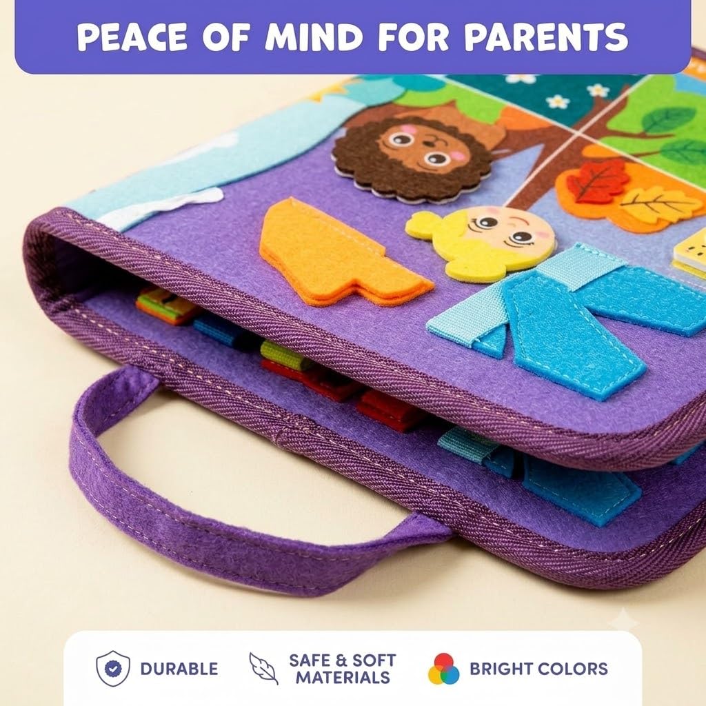 Toddler Busy Binder - Montessori Activity Book -4 Toddler Busy Binder - Montessori Activity Book -4