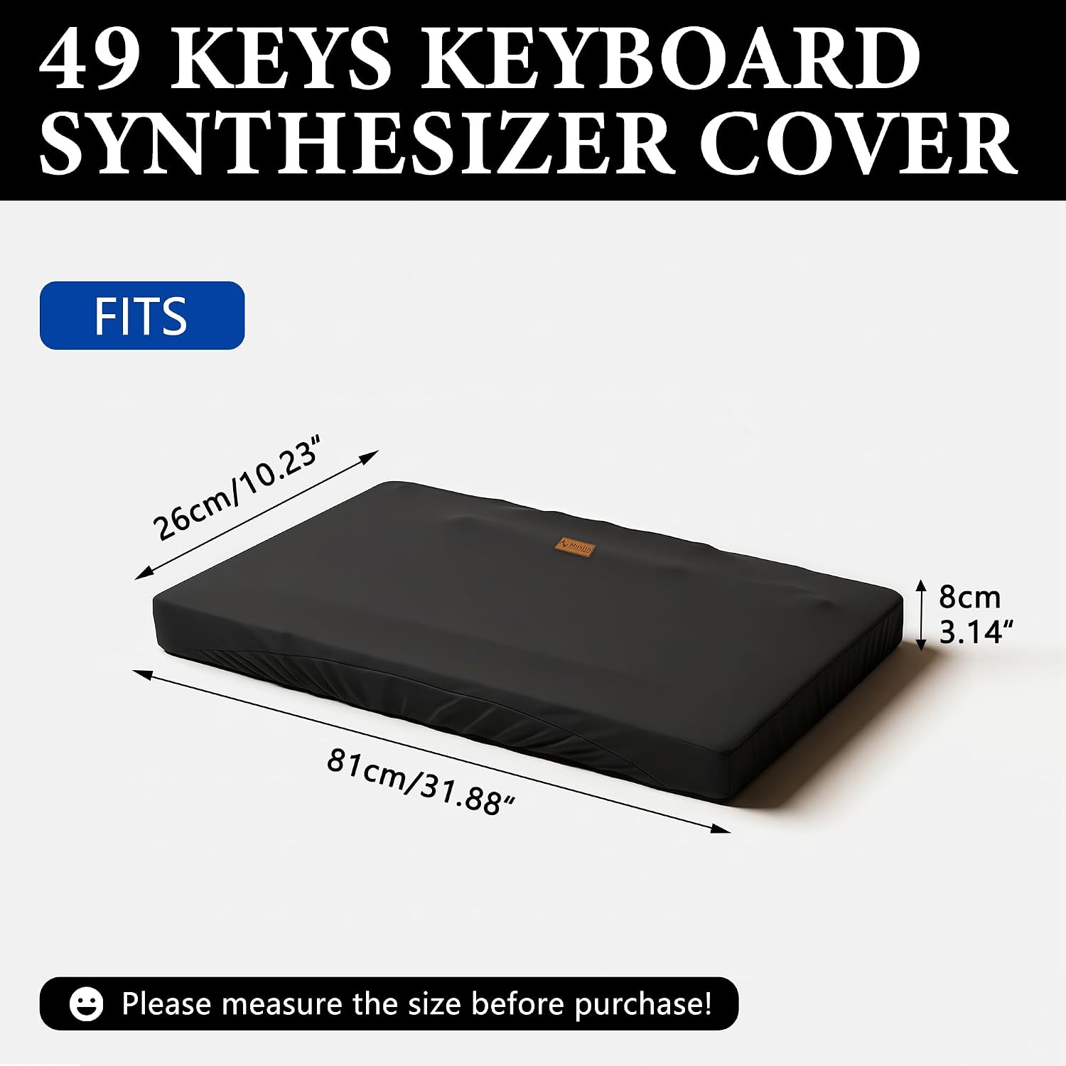 Musiin 49 Keys Piano Keyboard Dust Cover, compatible with A-500PRO, NI A49, Nektar Panorama T4 49, M-Audio Oxygen 49, Premium Chinlon Anti-scratch and dustproof, Soft Touch & Fitted design