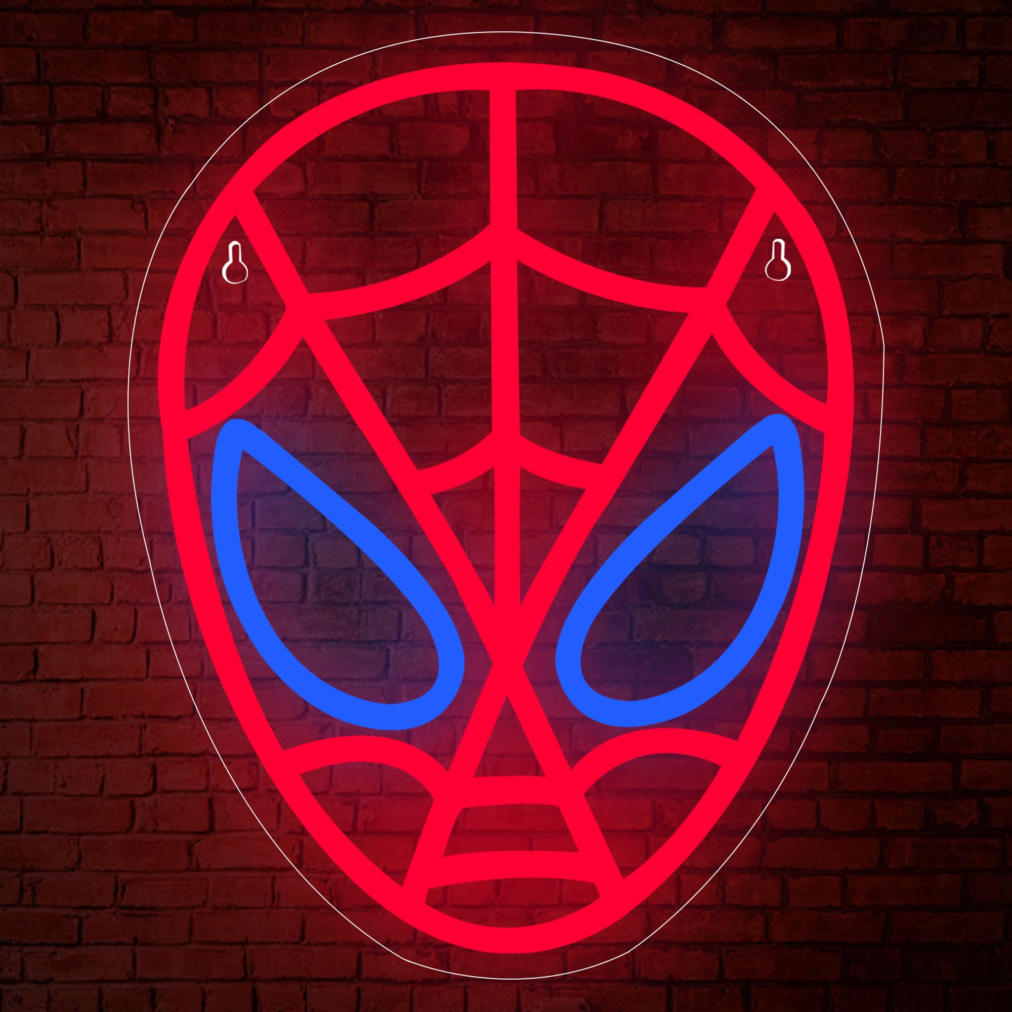 Spider Neon Sign for Wall Decor Anime LED Neon Light Sign for Man Cave | Fans Birthday Cartoon Gifts,5V USB Powered,Gamer Bedroom,Movie Fans Room Decor, Teen Boys,Comic Shop Wall Art,13.4*10.6in