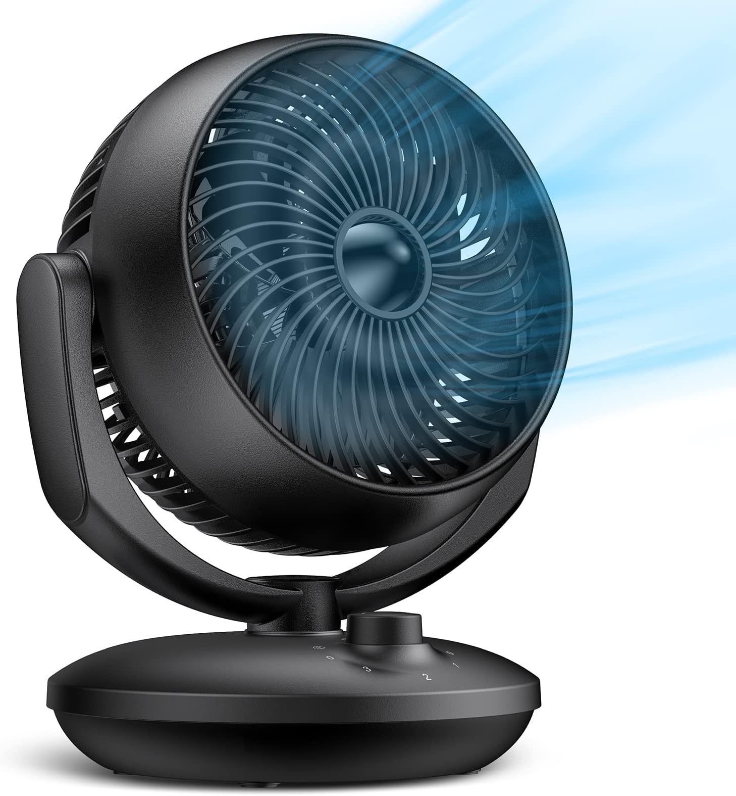 Ventilateur Industriel 3 En 1 Melchioni - Sol, Mur Ou Table - 3 Vitesses, Oscillation, 45 Cm, 45 W - Noir