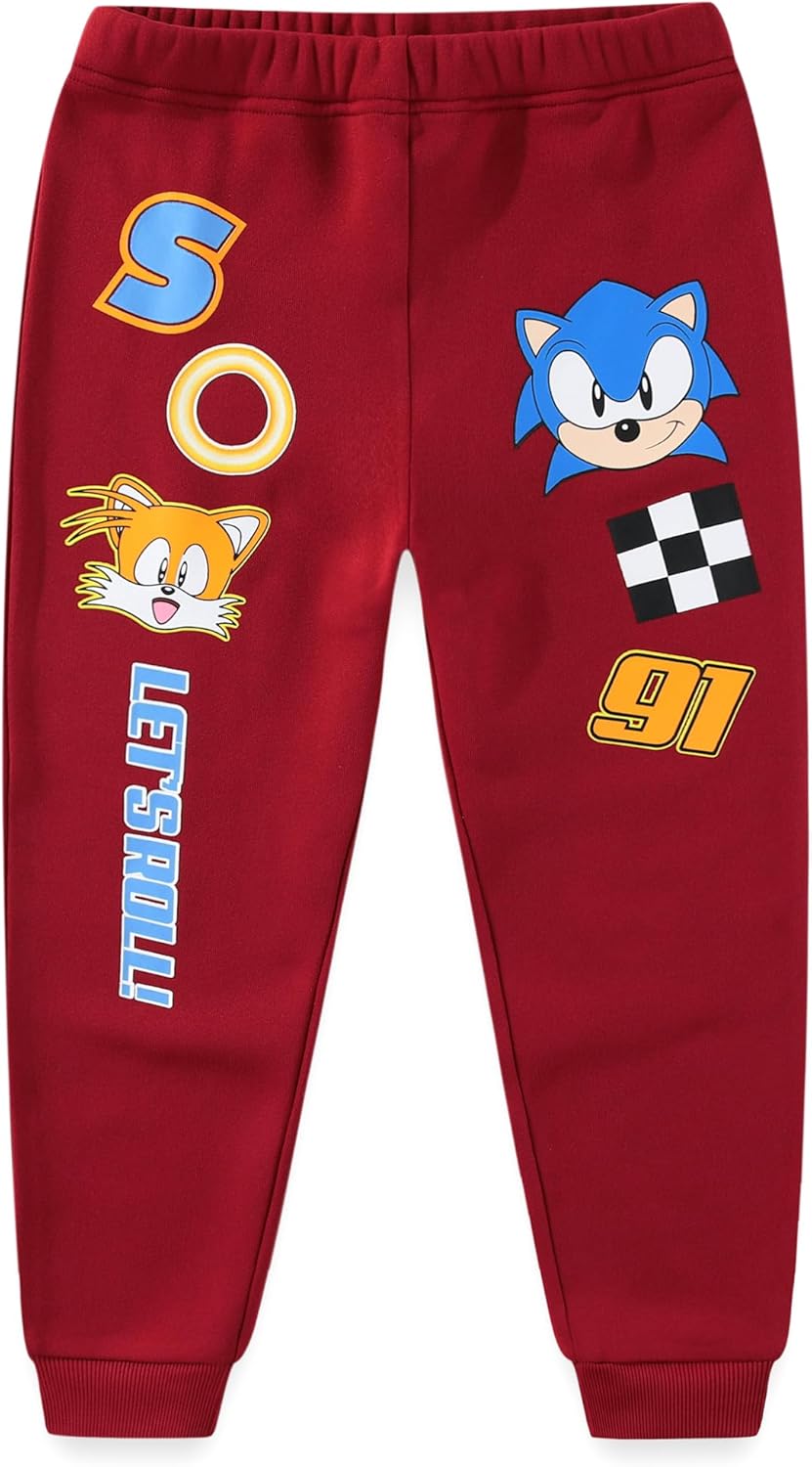 SEGA Sonic the Hedgehog Boys 2 Piece Sweatshirt and Pant Sets for Toddlers and Kids - Image 3