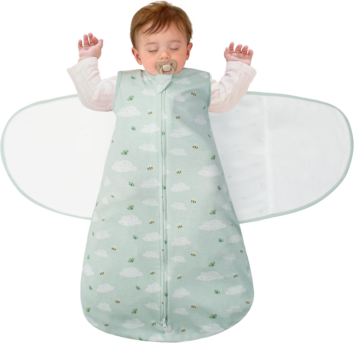 Baby Sleep Sack Swaddle 0-12 Months – 1.0 Tog Newborn Wearable Swaddles Blanket 0-6 6-12 Month – Winter Toddler Organic Cotton Sleeping Sacks Bag 1 2 3 4 5 6 7 8 9 10 11 12 Months Gifts Boy Girl