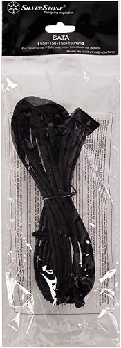 Miniatura 9 de SilverStone PP06B-EPS55 - Cable de fuente de alimentación de manga negra para un adaptador EPSATX de 12 V de 8 pines de 21.654 in de largo