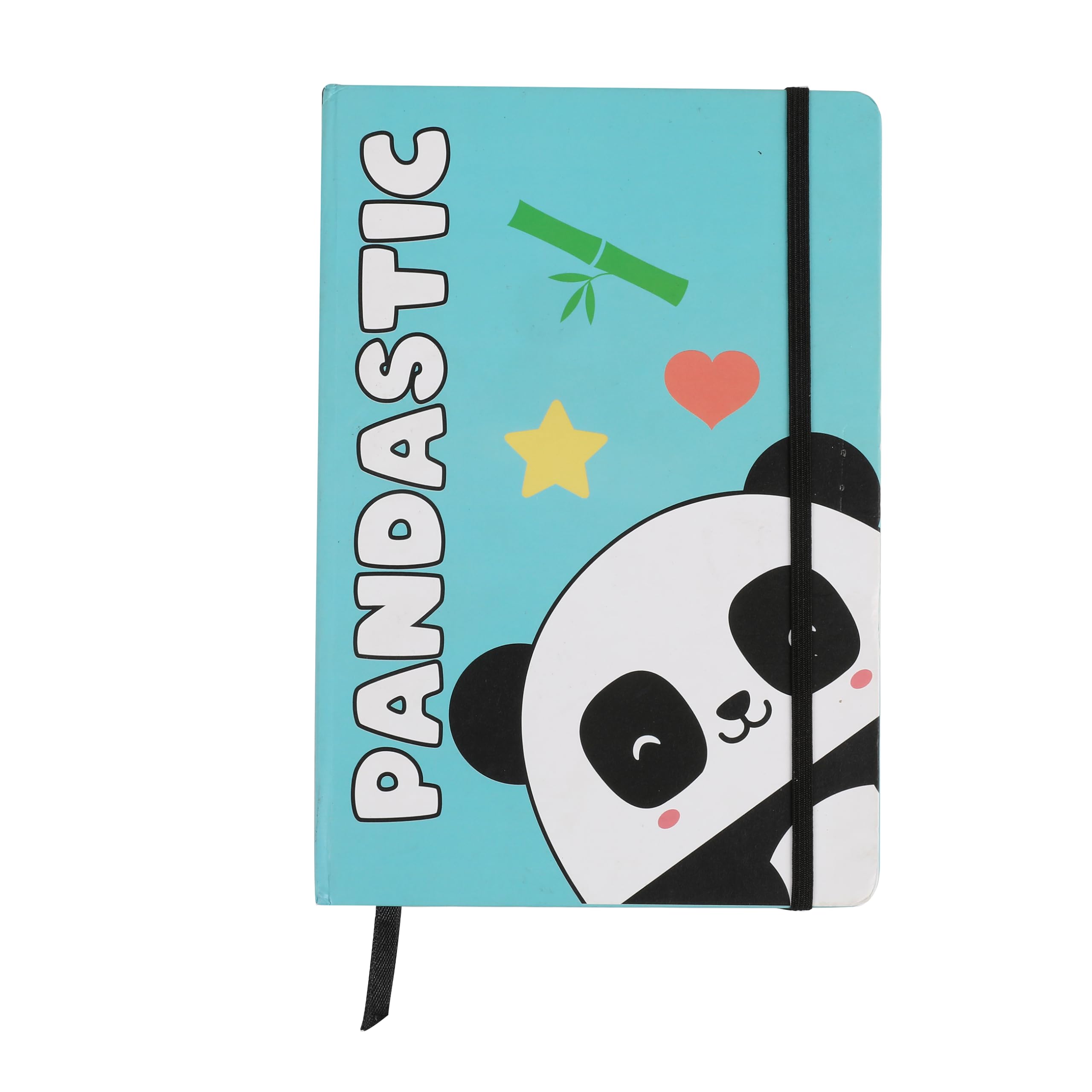 I-TOTAL - Funny Notebook A5 / with Elastic Closure Bookmark | Gifts for Girls Or Boys (Panda)