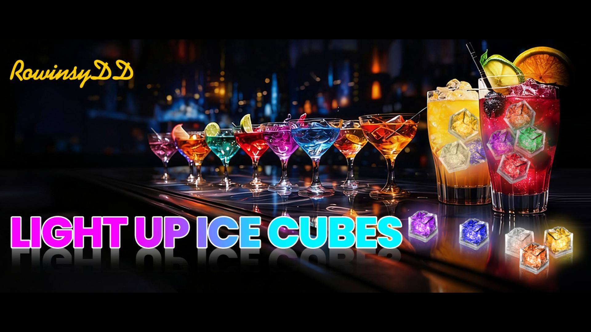Cubos de hielo led multicolor, Pack 96 miniatura 7