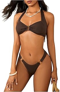 Halter Bikini Sets for Women Sexy Micro Bikini Bathing Suit Two Piece Swimsuits 2025
