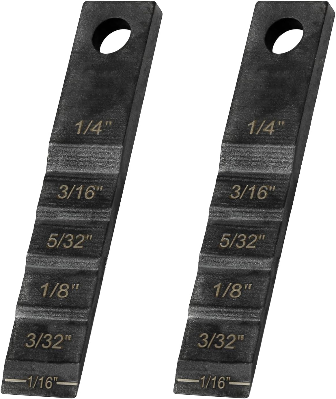 2130 Small Pipe Spacer Wedge Stepped Gauge, 3/4" x 4" Step Gauge Pipe Wedge Fit for Spacing Welding Alignment, Welding Wedge with Lanyard Hole, Pipefitter Tools 2 PCS