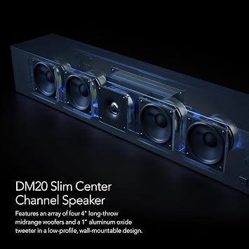 Definitive Technology Dymension 5 Channel Surround Sound System - Bundle with (2) DM40 Towers, (1) DM20 Center Channel, and (2) DM95 Rear Speakers