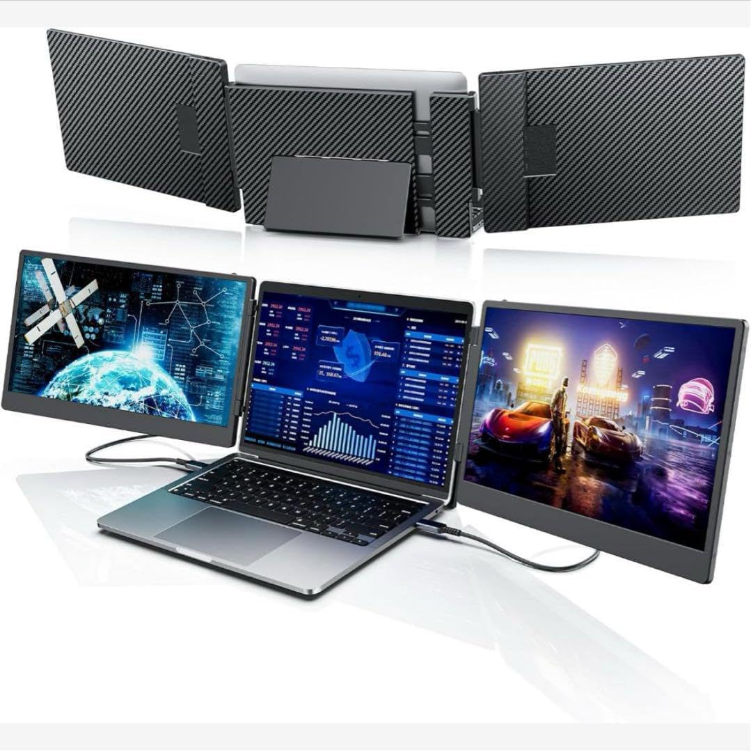 ノートパソコンデュアルモニター14インチ FHD 1080 モバイル