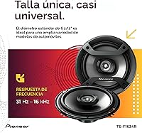 Vista 5 de PIONEER F-Series TS-F1634R - Altavoces de 2 vías de 6.5 pulgadas (par) - 200W máximo, sonido equilibrado + agudos suaves, excelente reemplazo