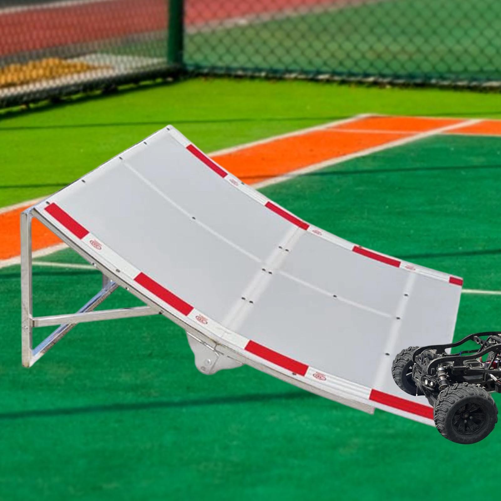 Qianly Accesorio de Rampa RC Fácil Instalación Alto Rendimiento Portátil Reemplazo Juego de Coche RC, Ajustable