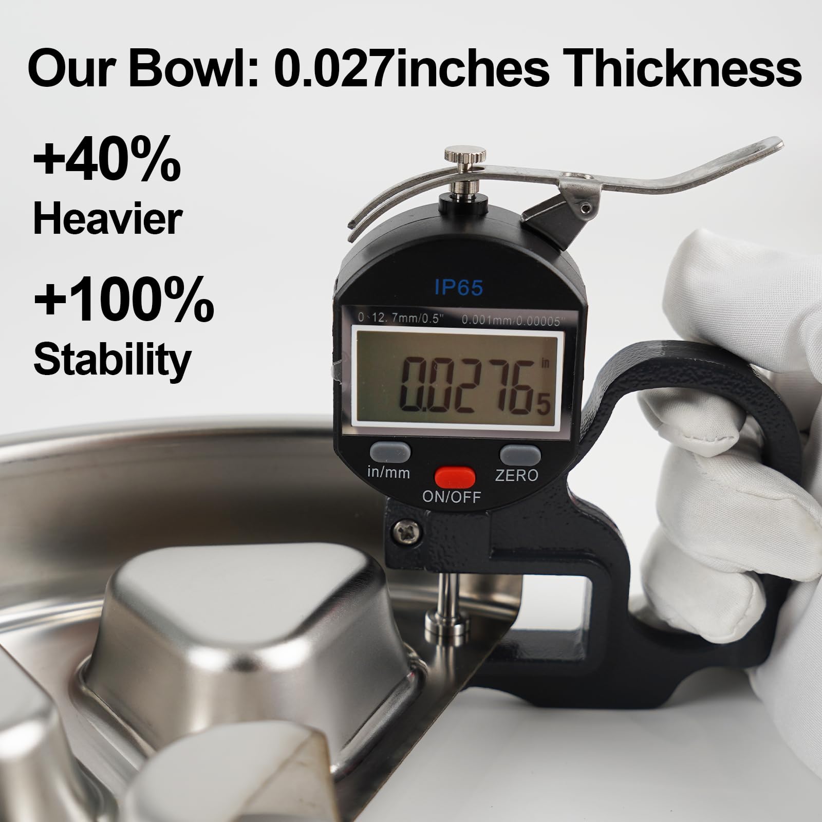 Kactoily 304 Stainless Steel Slow Feeder Dog Bowl, 2.5 Cups Non-Slip Pet Bowl, Raised Design for Slow Eating & Digestive Health - Perfect for Medium Large Dogs - image 4