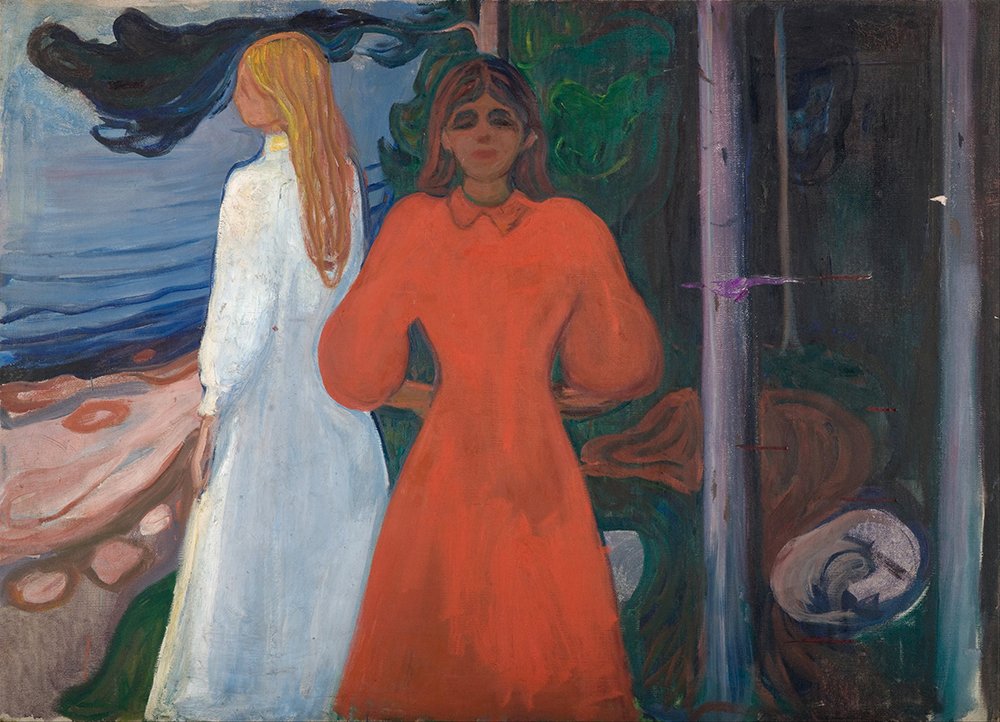 Edvard Munch Red and White pour sublimer la décoration murale de votre salon