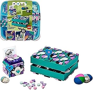 ليجو مجموعة صناديق المجوهرات السرية من دوتس 41925 لديكور الغرفة وملحقات المكتب، بلاستيك
