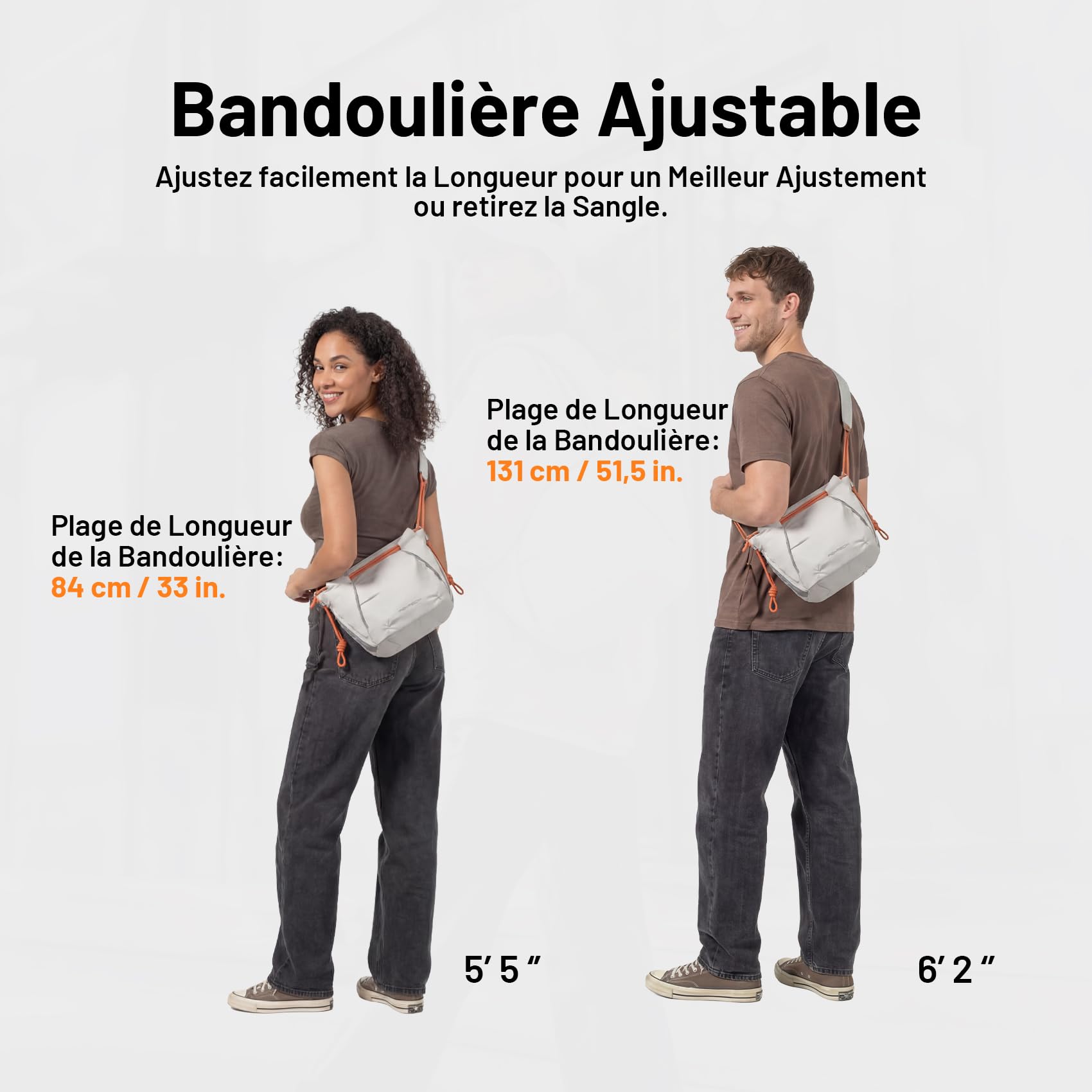PGYTECH OneGo Rode Strap Sac Photo Multifonction – Bandoulière Urbaine Sac Compact pour Sony/Canon/Nikon/appareils sans Miroir, Noir Nuit