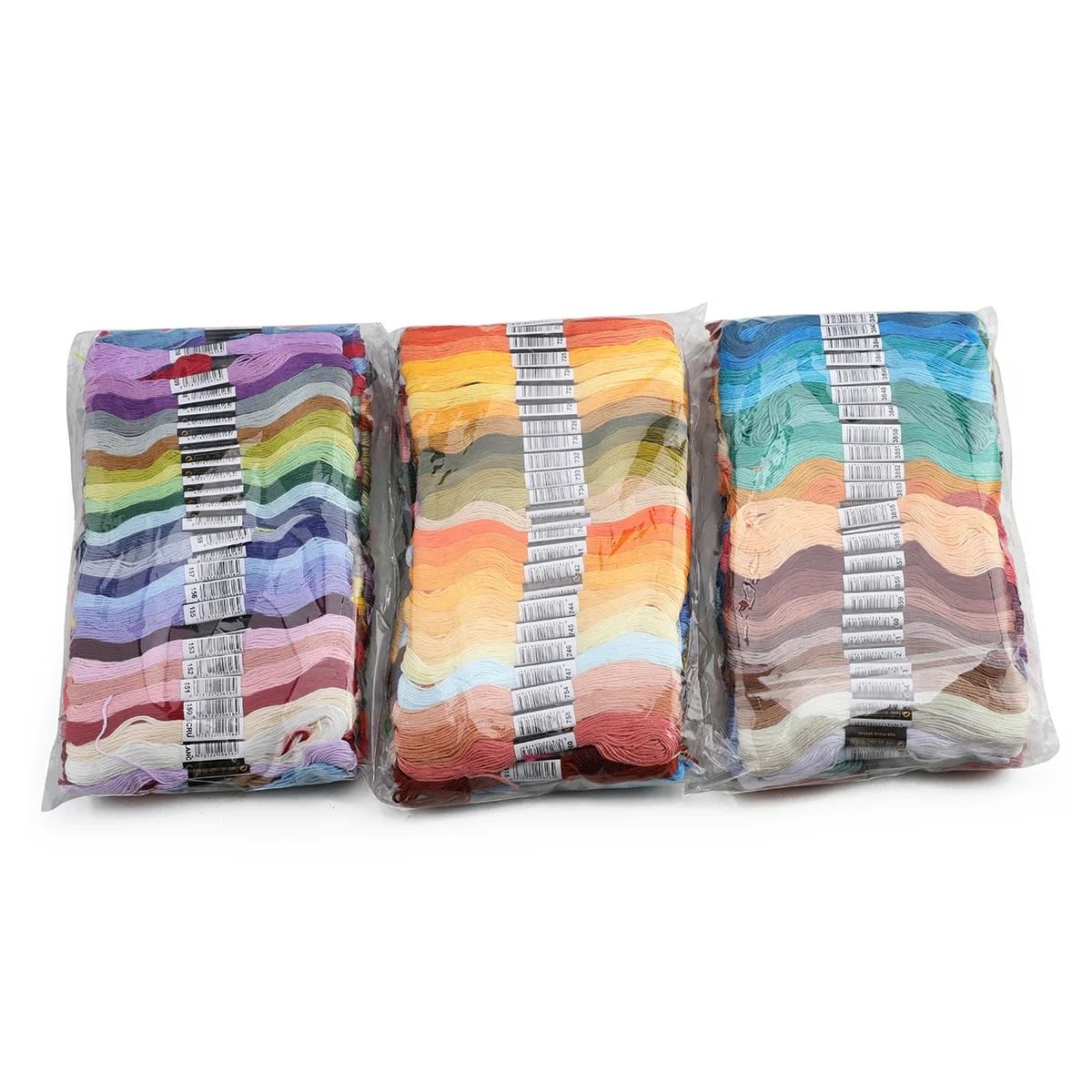 Fil Broderie 447 pièces de fils for point de croix, toutes les différentes couleurs, écheveaux de fil à broder, artisanat, fil de couleur dégradé différent, 8 M(Random color)