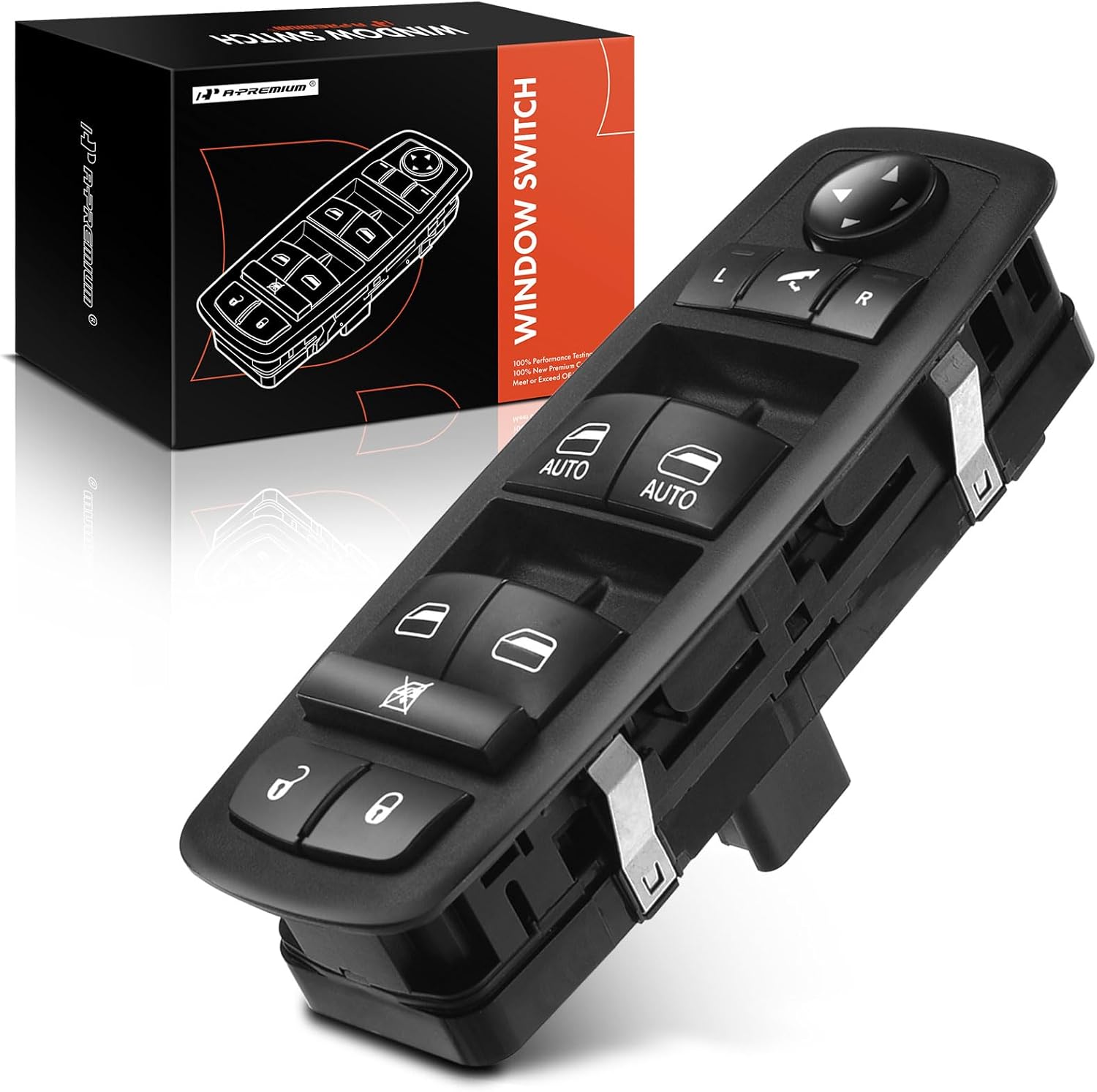 A-Premium Master Power Window Switch Compatible with Chrysler Town & Country 2012-2016 & Dodge Grand Caravan 2012-2016, V6 3.6L Mini Passenger Van, Front Left Driver Side, Replace# 68110872AA