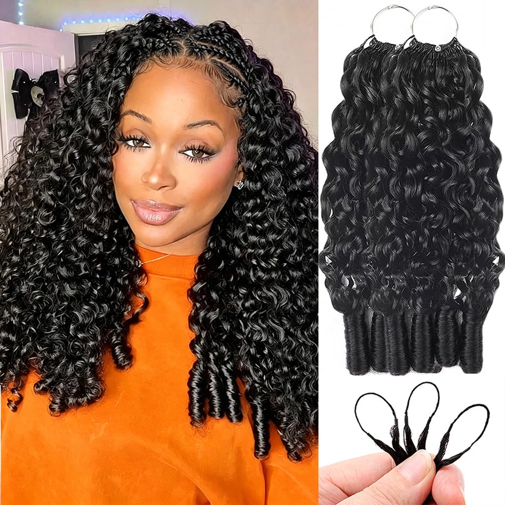 Burmese Curly Feather Crochet Hair - 18 Inch Water Curly