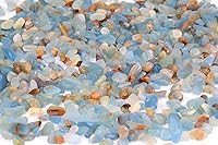 Vista 3 de ZenQ 1 lb (alrededor de 450 gramos) Calcita Acuática Lemuriana Piedras de Cuarzo Naturales Trituradas y Astilladas