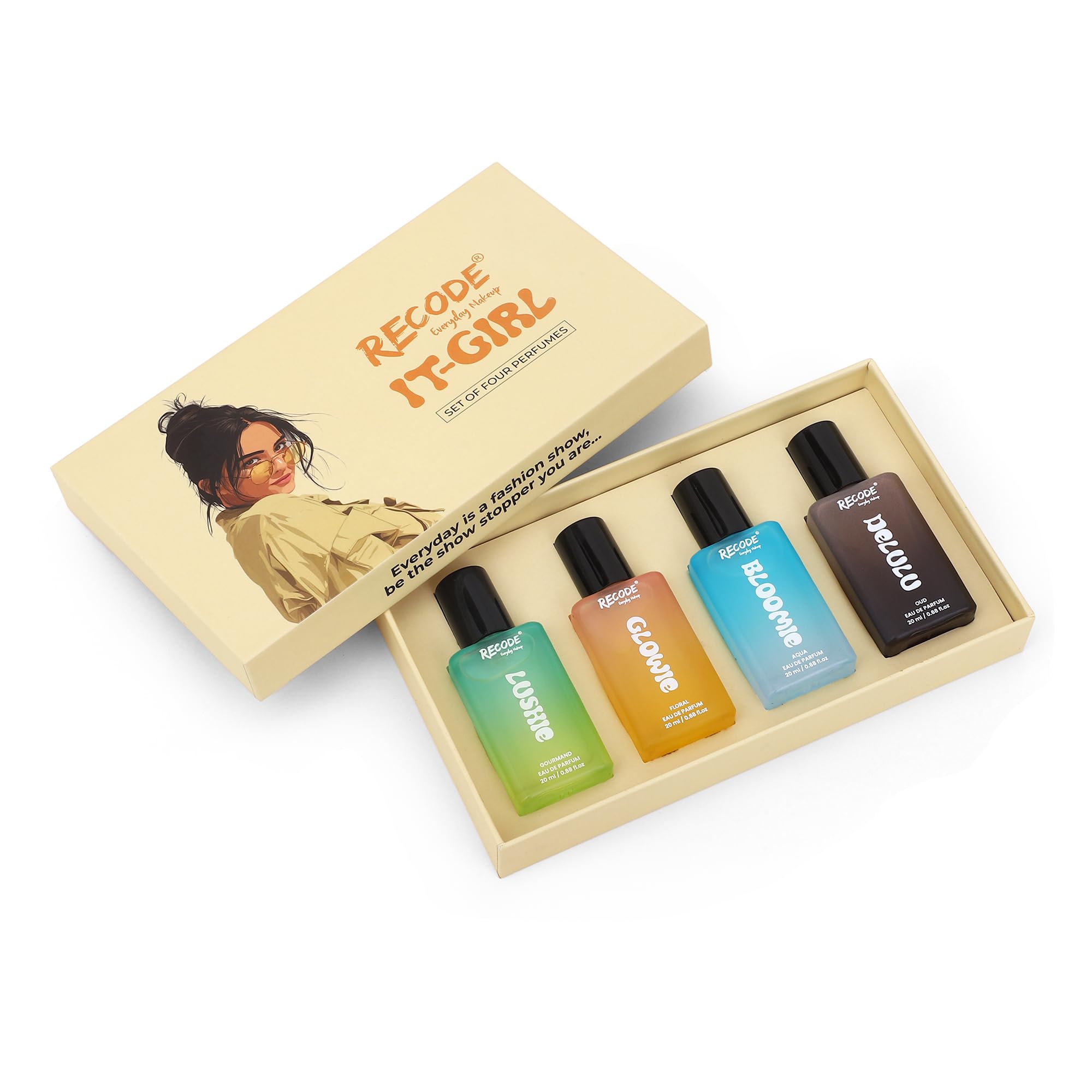 Recode It Girl Perfume Set 4 X 20 ML | Lushie, Glowie, Bloomie, Delulu-image-15