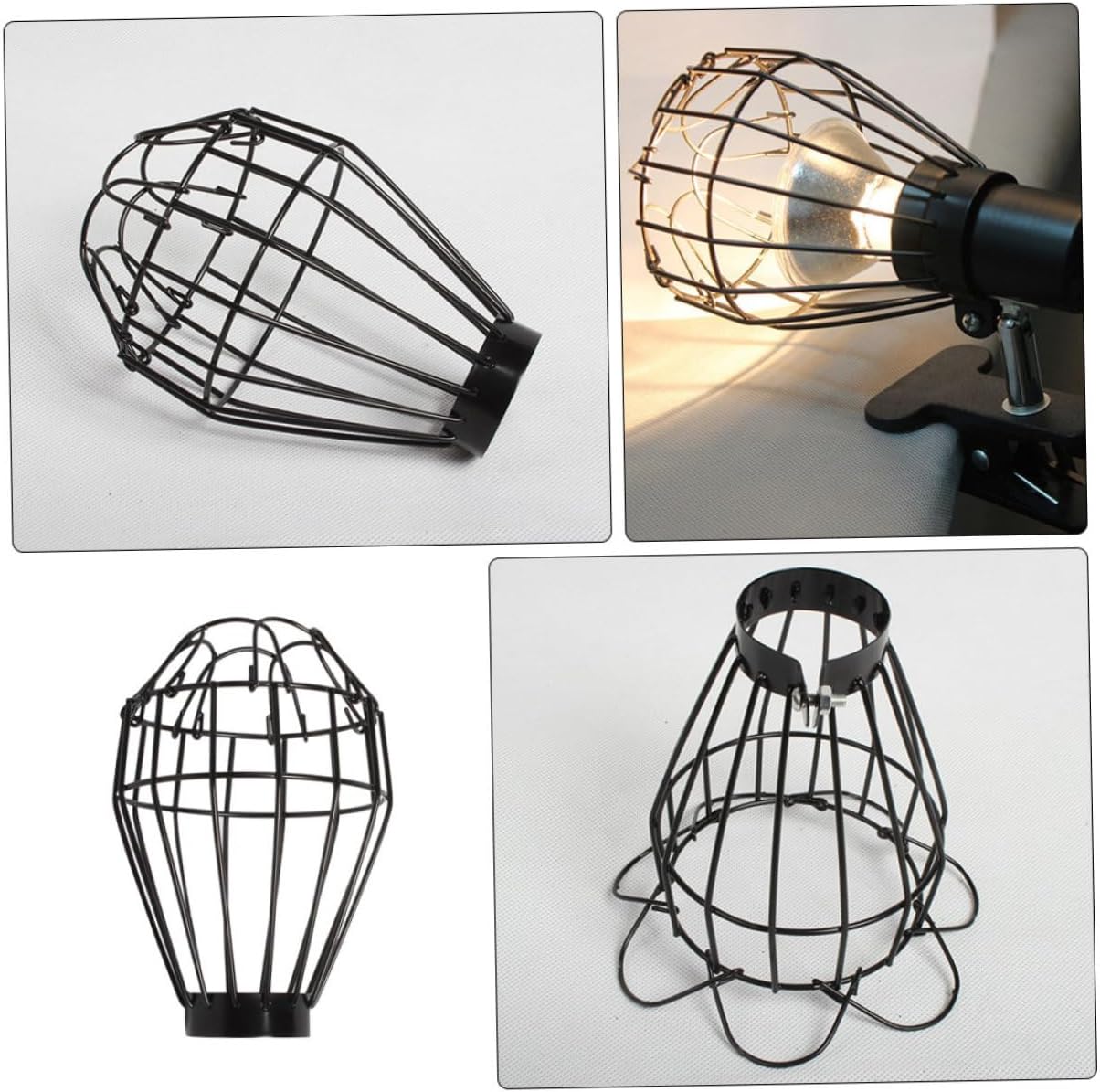 8pcs Reptile Heating Lamp Scald Shade Cover Protective Mesh for Reptile Habitats Efficient Heat Dissipation Safe for Bearded Dragons and Lizards
