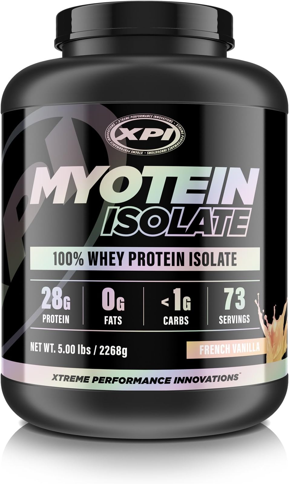 XPI Myotein Isolate (French Vanilla) 5 Lbs - Whey Protein Isolate - Best Whey Protein Isolate Protein Powder