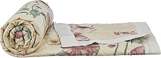 Amazon Brand - Solimo Single Microfiber Quilt|100% Microfiber Exterior|120 GSM|for Mild Winters and Ac Rooms (Lilac Ferns) Price In India