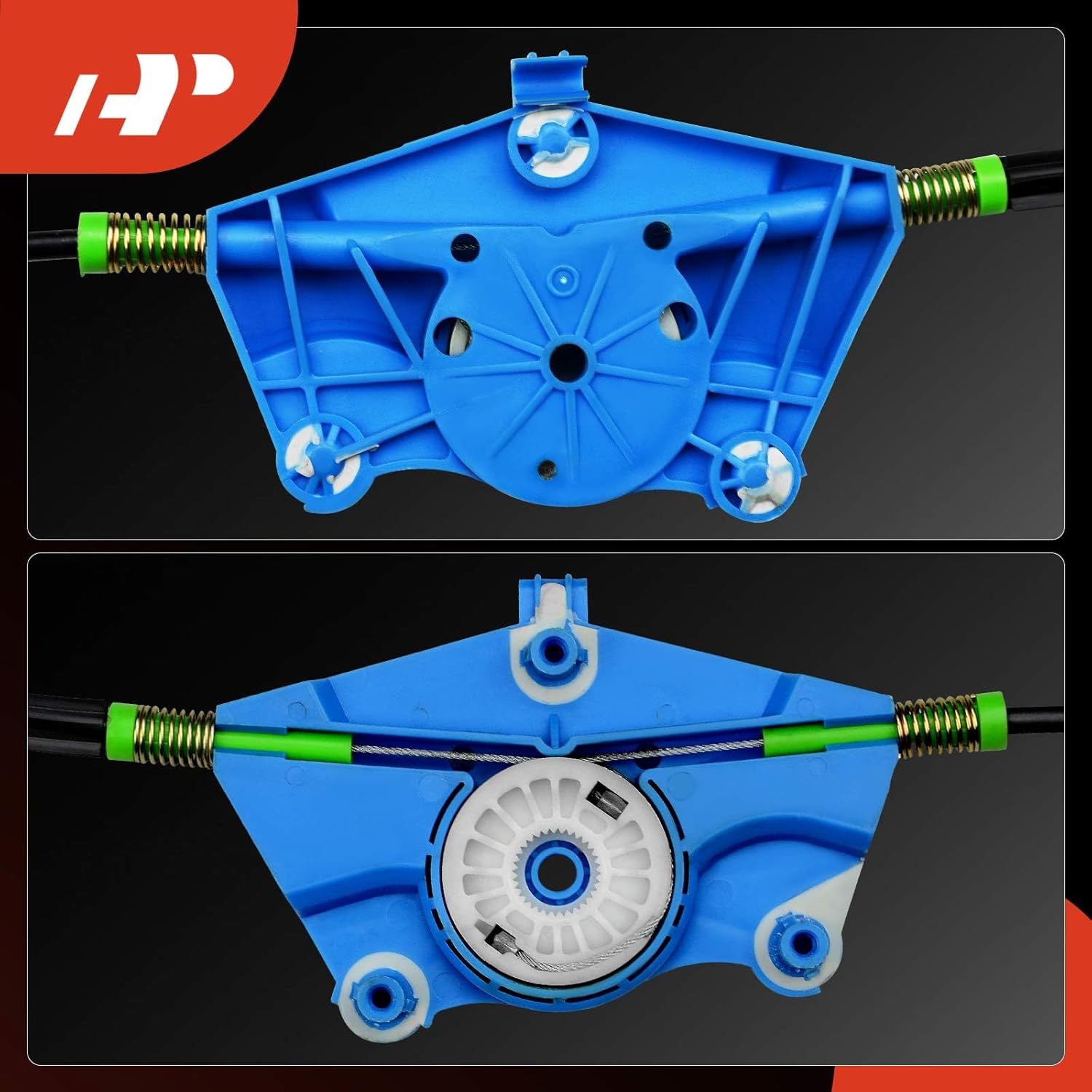 A-Premium Power Window Regulator Without Motor Compatible with Audi A4 2002-2008 A4 Quattro 2002-2008 RS4 2007-2008 S4 2002-2008 Front Passenger Side