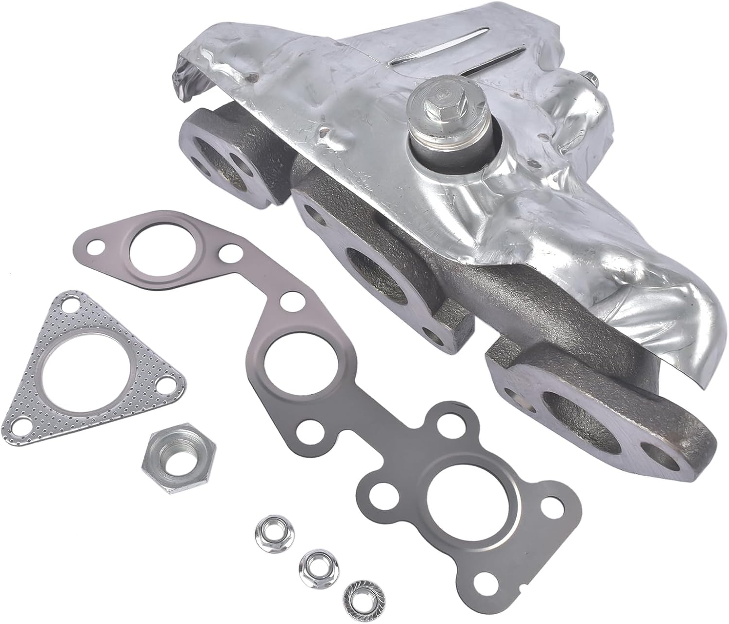 Left Side Manifold with Gasket Replacement for Nissan Frontier 1999-2004 Xterra 2000-2004 V6 3.3L 140064S102 140065S600