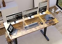 Vista 6 de Claiks - Escritorio eléctrico de pie, escritorio de altura ajustable para trabajar sentado o de pie, escritorio de oficina en casa con tablero