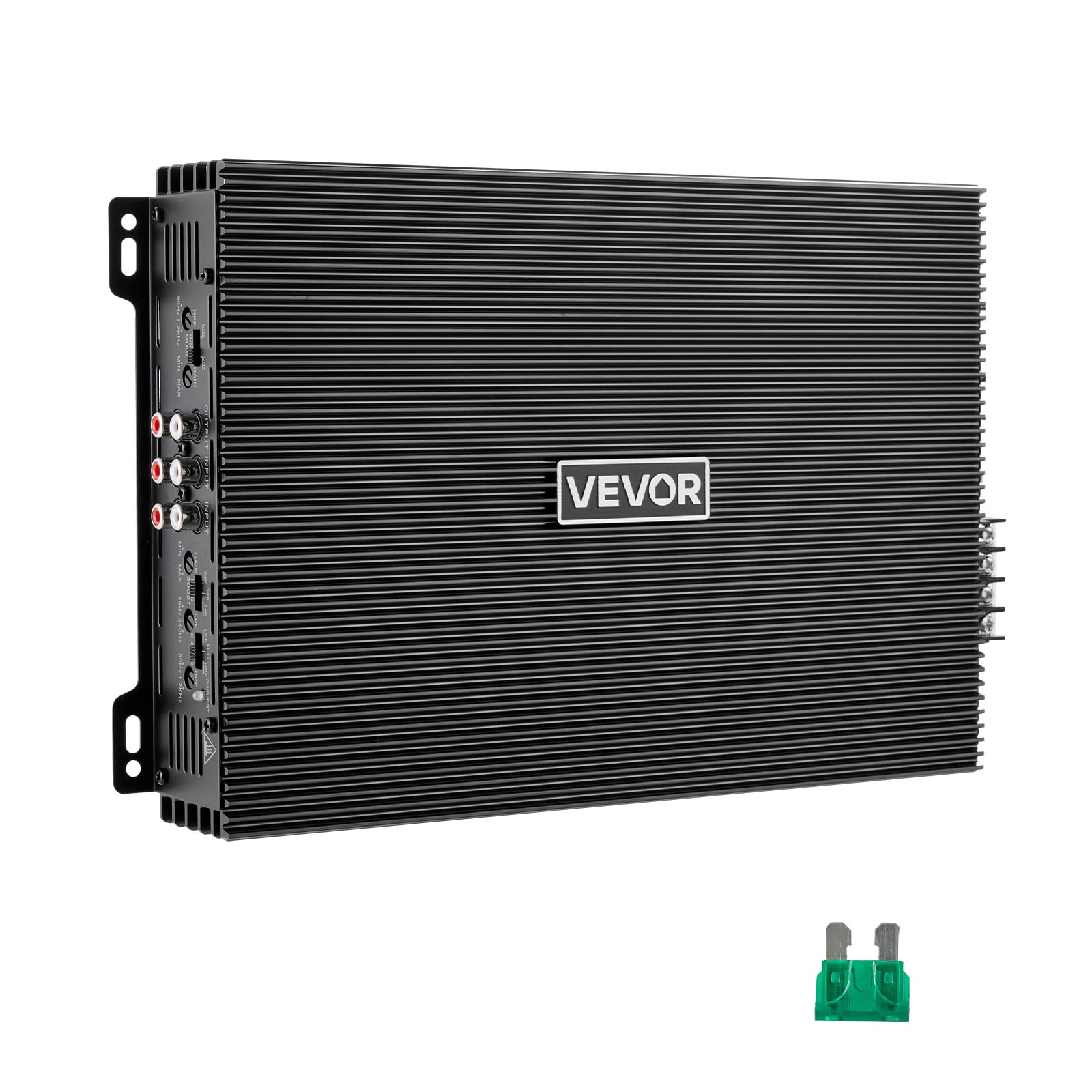 VEVOR Amplificador para Automóvil 4 Canales Clase AB Máximo 4 x 200W a 4 ohmios y 4 x 400W a 2 ohmios, Amplificador Estéreo de Audio para Coche Puenteable para Sedán SUV Vehículo Todoterreno Camioneta