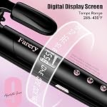 Farery 2 inch Curling Iron For Long Hair, Lightweight Large Barrel Curling Iron 50mm, Curling Wand Infused Argan Oil & Keratin for Bouncy Big Curls, 9 Temps Digital Display & Lock Key, Fast Heated
