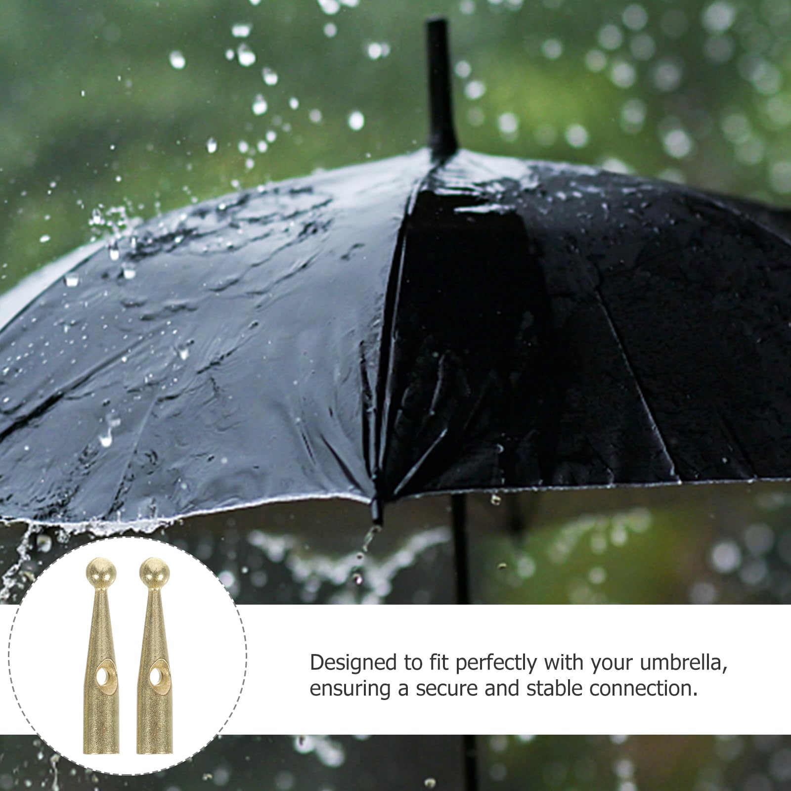 YARNOW 10 Pièces Embouts Baleine Parapluie Robustes Perles De