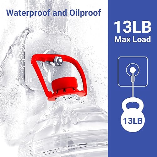 Miniatura 3 de Aweshock Perchas de pared sin clavos, tornillos sin costuras de 20P para pared, ganchos para colgar cuadros para dormitorio, ganchos adhesivos de