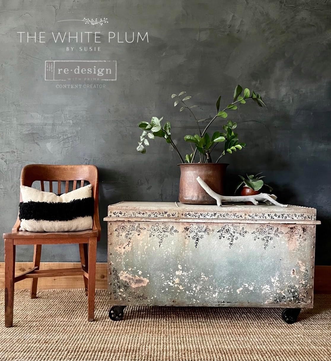 Redesign Decor Clear-Cling Stamps - Bold Branches for Wall Paint Wall Art Furniture Decorative nightstand Bed Side Stand Large Vanity Table Set Makeup Vanity Dressing Table Computer Desk