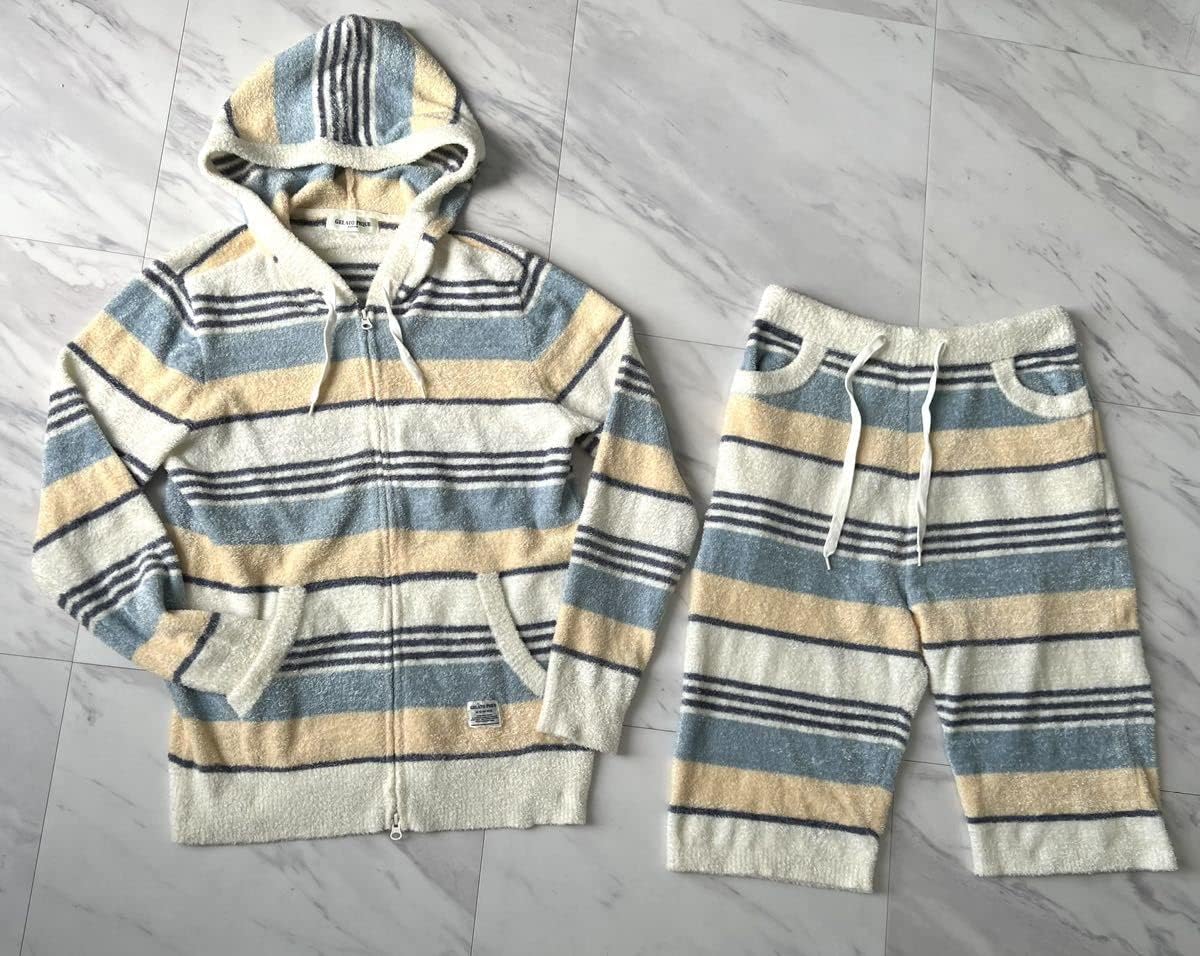 待望 Gelato Pique Homme ストレッチ パイル地 ボーダー セットアップ L ジェラートピケ メンズ 高級 モコモコ ルーム 待望 Gelato Pique Homme ストレッチ パイル地 ボーダー セットアップ L ジェラートピケ メンズ 高級 モコモコ ルーム