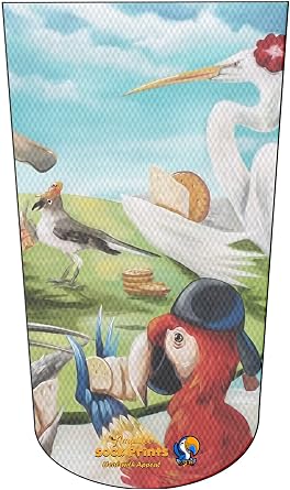 Tropical Birds Scarlet Macaw play cards 001 WM
