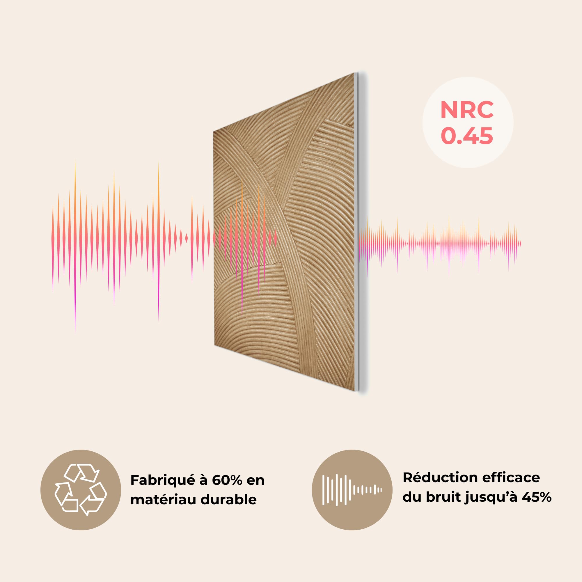 MuchoWow© Panneau Acoustique decoratif Mural Acoustic Panels Feutre Murale