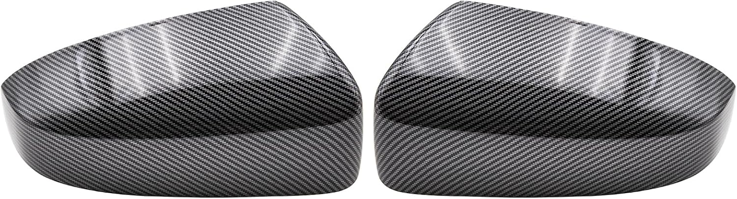 KYYET Side Wing Mirror Cover Cap Casing Compatible With Fiat 500 2007-2020(Gloss Black