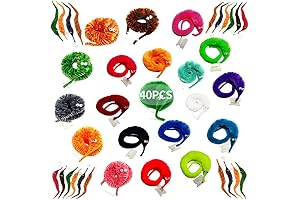 SHENGSEN 40PCS Wacky Fuzzy Worm Toys