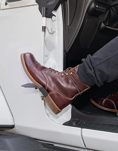 Miniatura 4 de Estriberas Wrangler mejoradas compatibles con Wrangler JK JL Gladiator JT 2007 a 2025, ángulo de 120° para puerta exterior, bisagra, pedales,