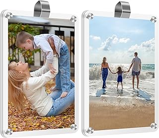 XMALL 2Pcs Car Picture Holder, Suitable for car Visor,Universal for Any Vehicle Model,Show Personal or Family Photos,Great Gift for Drivers,3.5"X2.4" 