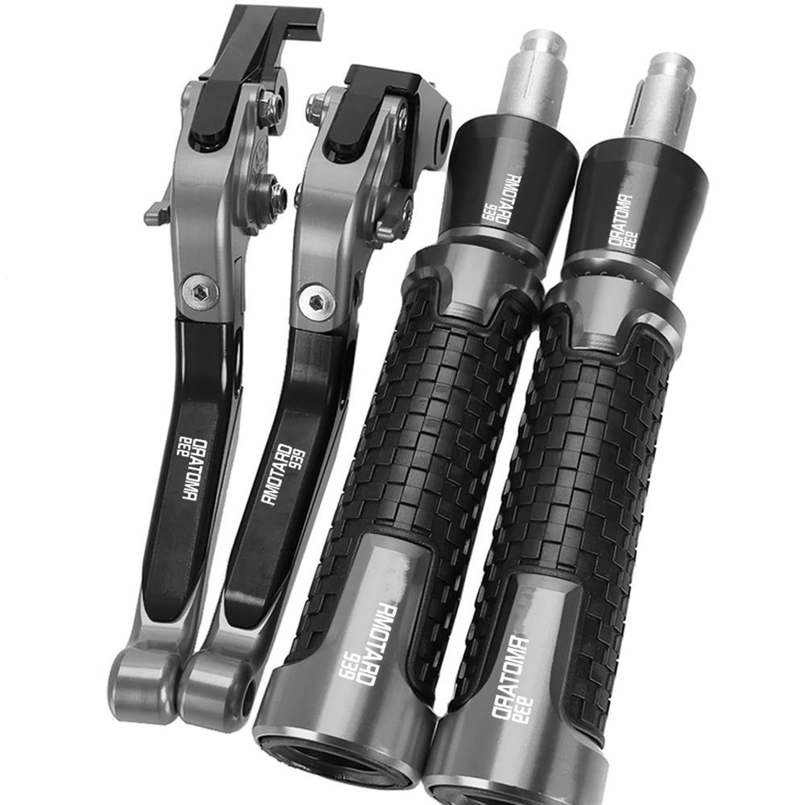 VTAIEX Motorbike Accessories Motorcycle for Ducati for HYPERMOTARD939 for Hypermotard 939 2018 Brake Clutch Levers Handle Handlebar Grips Acessories(Grey)