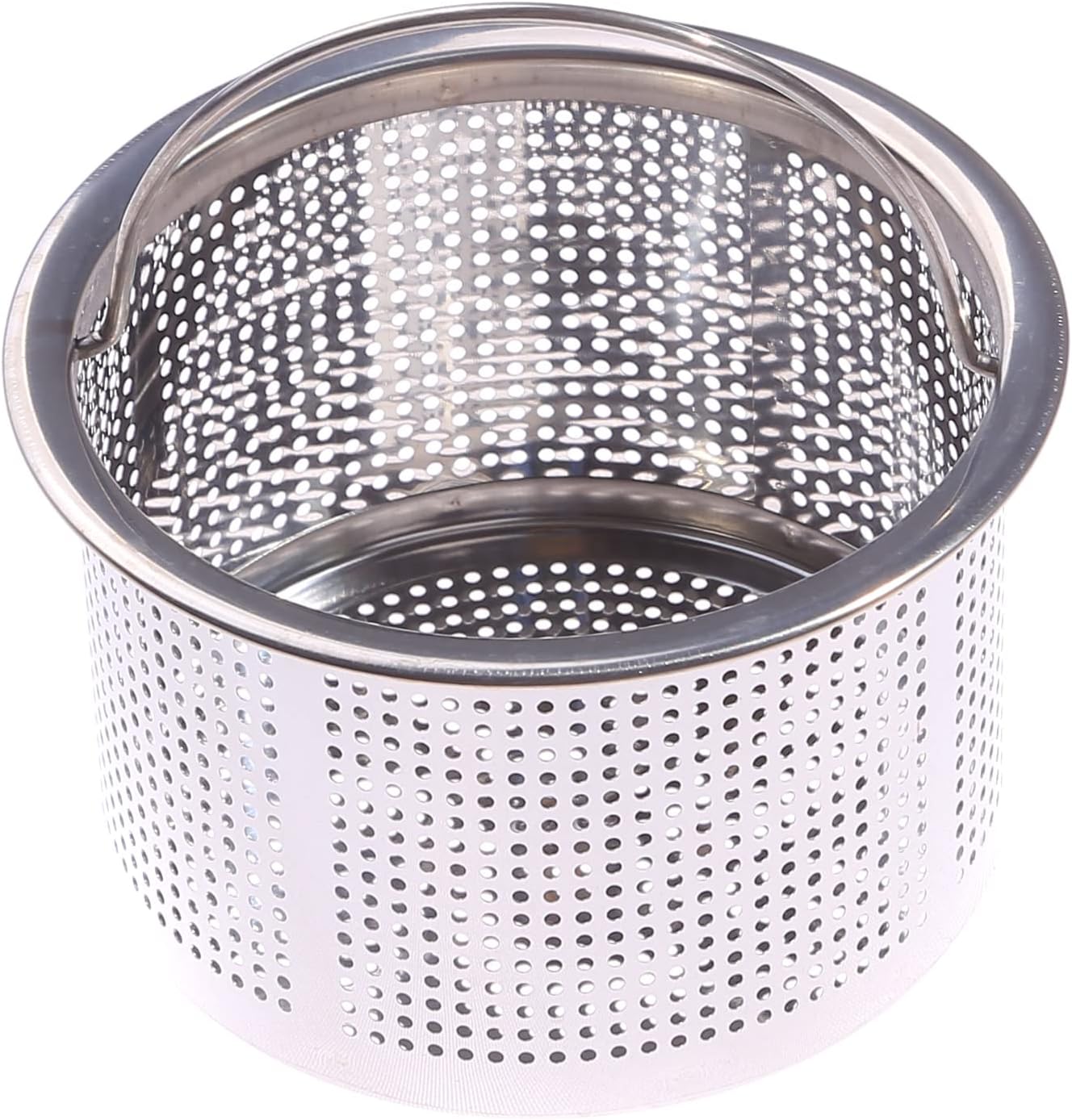 Kitchen Sink Strainer Sink Strainer Basket with Handle Stainless Steel Sink Drain Strainer Dishwasher Safe, 7.7cm, Style 1