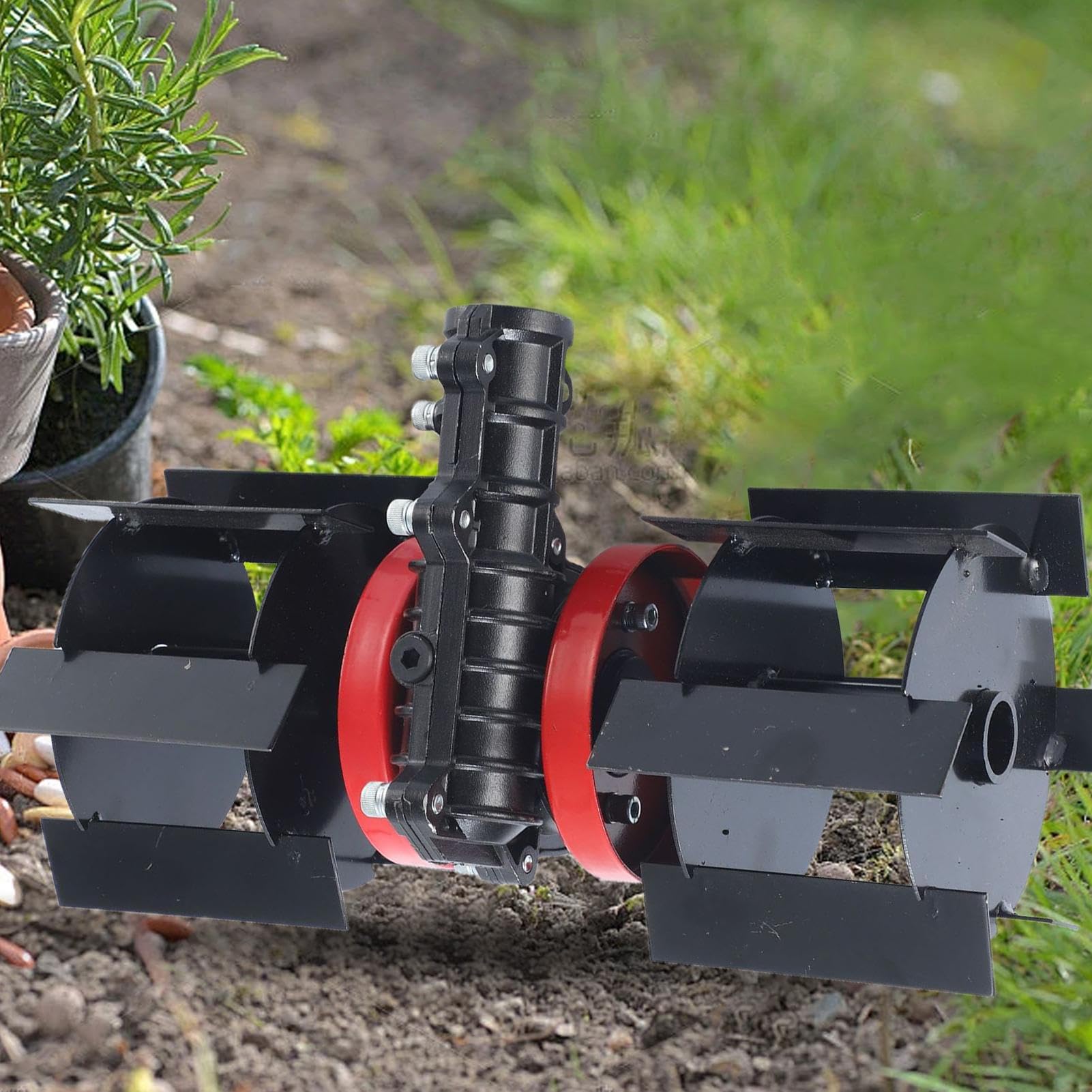 Arado para Cortacésped Rueda de Cultivo Resistente | Accesorios de Jardinería para Usuarios Exigentes Principiantes Hogares Empresas Jardín Paisajismo