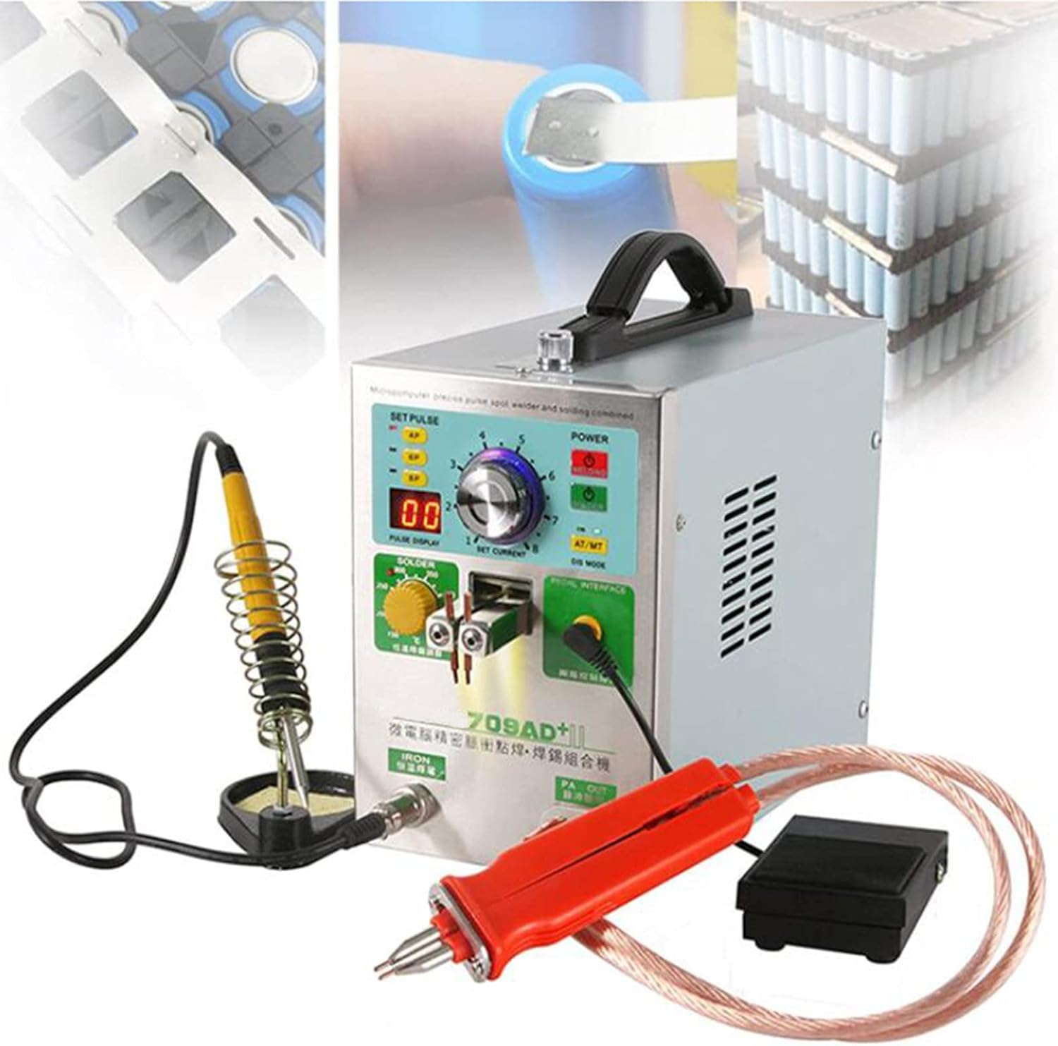 GAOMIN 709AD+ Battery Spot Welder,3.2kw Pulse Welding Machine for 18650 14500
